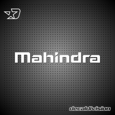 Mahindra Lettering Sticker